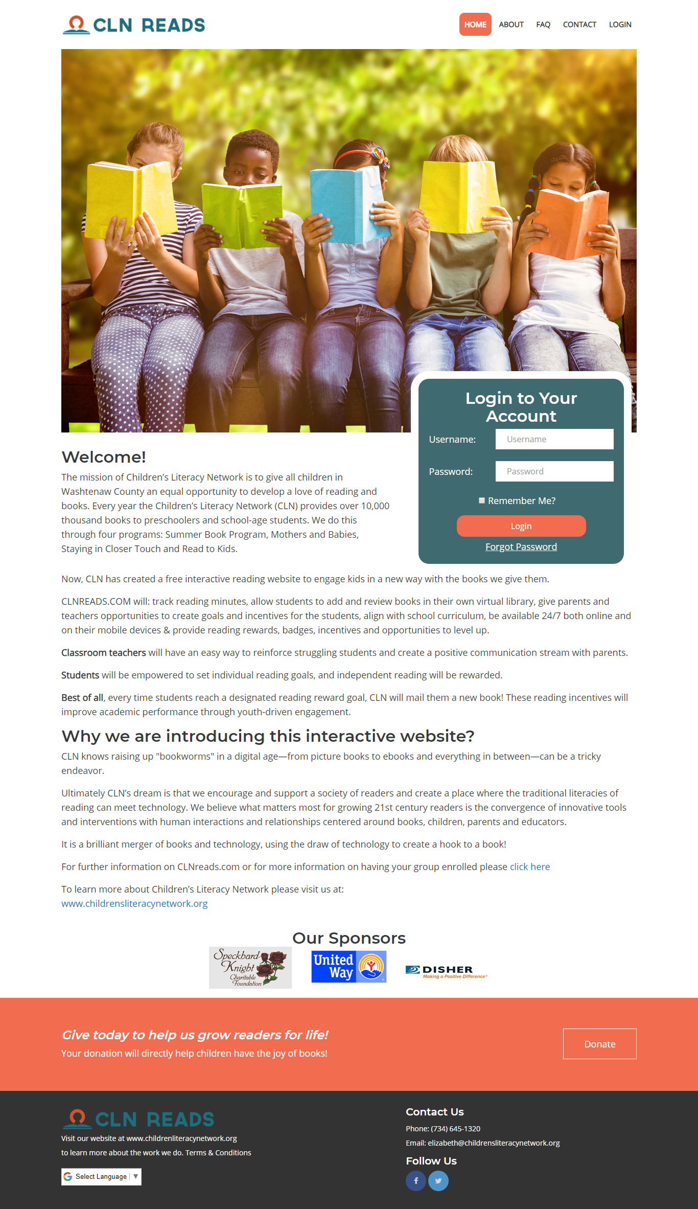 CLN Read Website