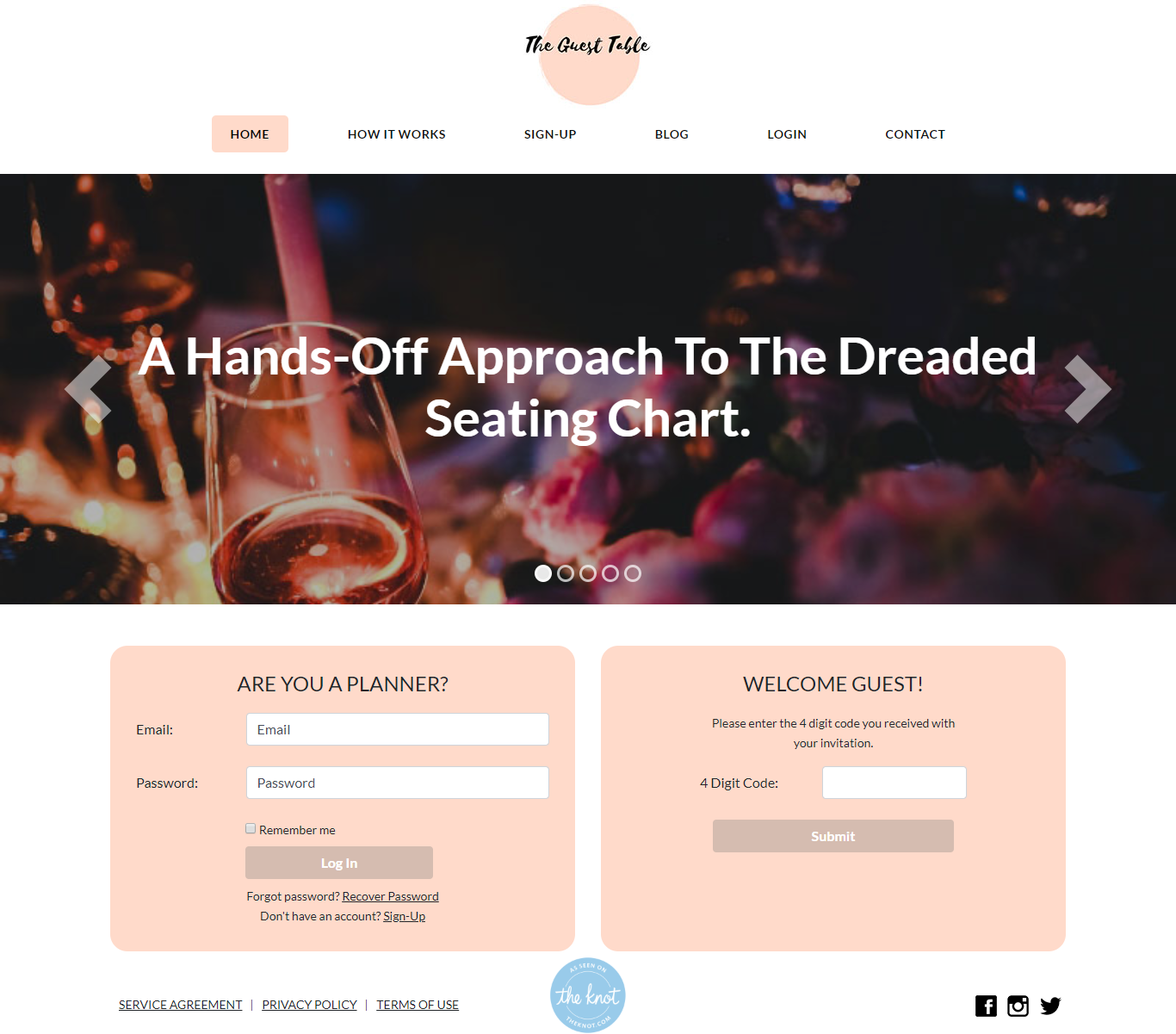 Guest Table Mobile Friendly Website